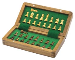 Deluxe Hardwood Folding Travel 7.5 Inch Chess Set - Magnetic -Chess Shop RCC063 3