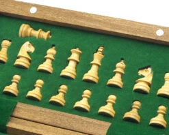 Deluxe Hardwood Folding Travel 7.5 Inch Chess Set - Magnetic -Chess Shop RCC063 4