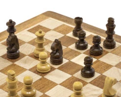 Deluxe Hardwood Folding Travel 7.5 Inch Chess Set - Magnetic -Chess Shop RCC063 6