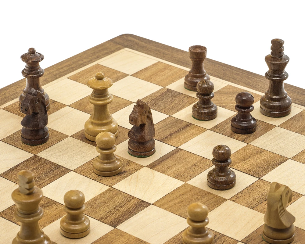 Deluxe Hardwood Folding Travel 10 Inch Magnetic Chess Set 6 Deluxe Hardwood Folding Travel 10 Inch Magnetic Chess Set - Image 6