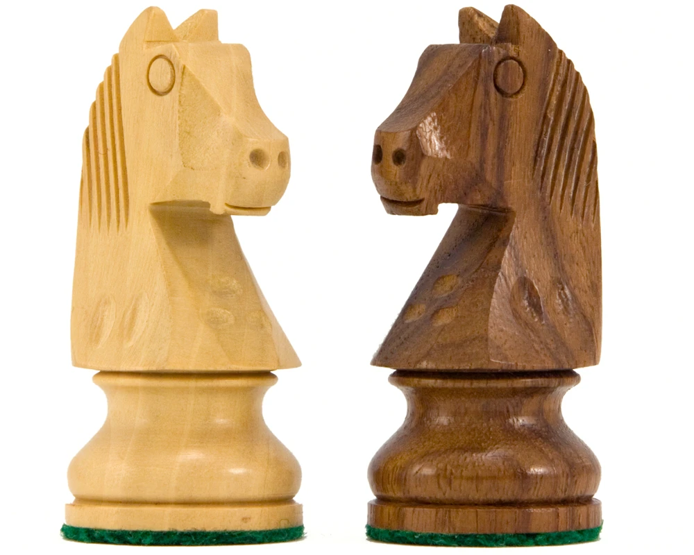 Down Head Knight Sheesham Staunton Chess Pieces 3 Inches 3 Down Head Knight Sheesham Staunton Chess Pieces 3 Inches - Image 3