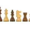 French Knight Series Golden Rosewood Chess Pieces 3.25 Inches