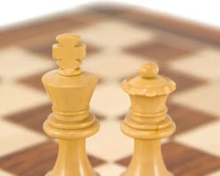 French Knight Series Golden Rosewood Chess Pieces 3.25 Inches -Chess Shop RCP007 06