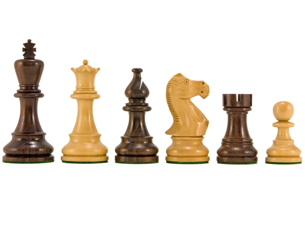 Atlantic Series Rosewood Staunton Chess Pieces 3.75 Inches 1 Atlantic Series Rosewood Staunton Chess Pieces 3.75 Inches