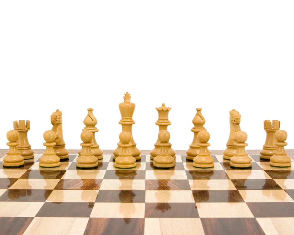 Atlantic Series Rosewood Staunton Chess Pieces 3.75 Inches 7 Atlantic Series Rosewood Staunton Chess Pieces 3.75 Inches - Image 7