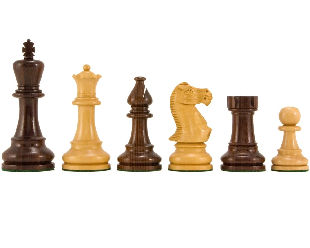 Atlantic Series Rosewood Staunton Chess Pieces 4.25 Inches 1 Atlantic Series Rosewood Staunton Chess Pieces 4.25 Inches