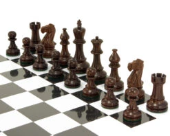 Atlantic Series Rosewood Staunton Chess Pieces 4.25 Inches 11 Atlantic Series Rosewood Staunton Chess Pieces 4.25 Inches -Chess Shop RCP018 04