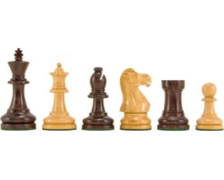 Supreme Series Rosewood Staunton Chess Pieces 3.5 Inches