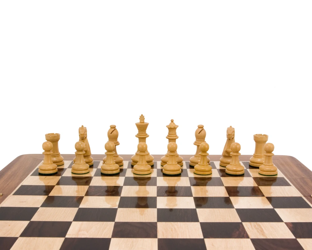 Supreme Series Ebony Staunton Chess Pieces 3.5 Inches 6 Supreme Series Ebony Staunton Chess Pieces 3.5 Inches - Image 6