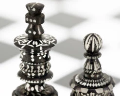 Barley Corn Carved Camel Bone Chess Pieces -Chess Shop RCP042 05