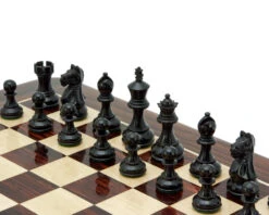 Fierce Knight Ebonised Staunton Chessmen 3 Inches Including Case -Chess Shop RCP047 03