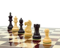 Fierce Knight Ebonised Staunton Chessmen 3 Inches Including Case -Chess Shop RCP047 05