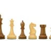 Oxford Series Acacia And Boxwood Chess Pieces 3.5 Inches