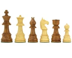 Opus Series Sheesham And Boxwood Chessmen 3.75 Inches