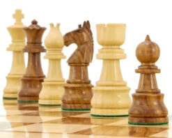 Opus Series Sheesham And Boxwood Chessmen 3.75 Inches -Chess Shop RCP053 05