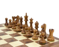 Jacob Knight Golden Rosewood Staunton Chess Pieces 3.75 Inches 10 Jacob Knight Golden Rosewood Staunton Chess Pieces 3.75 Inches -Chess Shop RCP055 03