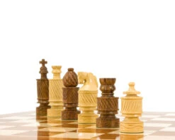 Coiled Jerusalem Hand Carved Golden Rosewood Chess Pieces -Chess Shop RCP063 05