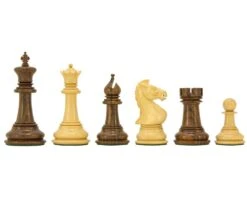 Madrid Series Sheesham And Boxwood Chessmen 4 Inches