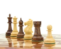 Madrid Series Sheesham And Boxwood Chessmen 4 Inches -Chess Shop RCP068 05