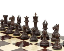 Sentinel Series Rosewood Staunton Chess Pieces 4 Inches 10 Sentinel Series Rosewood Staunton Chess Pieces 4 Inches -Chess Shop RCP072 RW 03