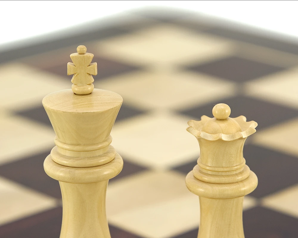 Sentinel Series Rosewood Staunton Chess Pieces 4 Inches 7 Sentinel Series Rosewood Staunton Chess Pieces 4 Inches - Image 7