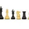 Sandringham Series Ebony Staunton Chess Pieces 4 Inches
