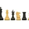 Sentinel Series Ebony And Boxwood Staunton Chess Pieces 4 Inches