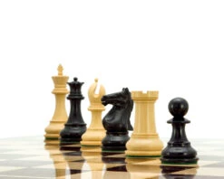 Sentinel Series Ebony And Boxwood Staunton Chess Pieces 4 Inches 12 Sentinel Series Ebony And Boxwood Staunton Chess Pieces 4 Inches -Chess Shop RCP075 05