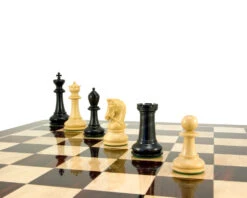 Monarch Series Ebony And Boxwood Luxury Chess Pieces 4.5 Inches -Chess Shop RCP076 05