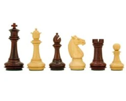 Templar Series Rosewood Luxury Chess Pieces 4 Inches