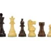 French Knight Series Rosewood Staunton Chess Pieces 3.25 Inches
