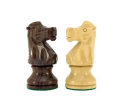 French Knight Series Rosewood Staunton Chess Pieces 3.25 Inches -Chess Shop RCP080 02