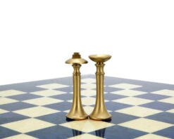Metropolis Series 2.75 Inch Brass And Nickel Chess Pieces -Chess Shop RCP085 06