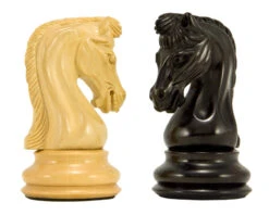 Canterbury Knight Series Luxury Ebony Chess Pieces 4.5 Inches -Chess Shop RCP086 02