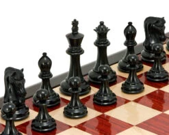 Canterbury Knight Series Luxury Ebony Chess Pieces 4.5 Inches -Chess Shop RCP086 05