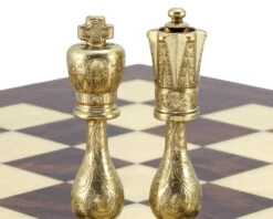 Maghreb Brass And Nickel Chess Pieces 4 Inches 13 Maghreb Brass And Nickel Chess Pieces 4 Inches -Chess Shop RCP091 06
