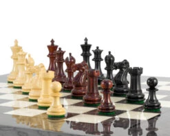 Sandringham Tres Corone Luxury Chess Pieces 2.5 Inches -Chess Shop RCP099 08