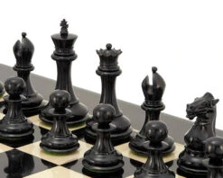 Sovereign Series Ebony And Boxwood Chessmen 3 Inches -Chess Shop RCP104 03