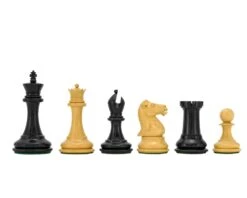 Sovereign Series Ebonised Boxwood Chessmen 3 Inches