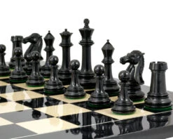 Parthenon Series Ebony And Boxwood Chess Pieces 4.5 Inches -Chess Shop RCP108 02