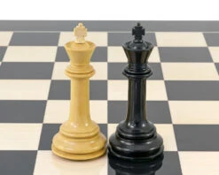 Parthenon Series Ebony And Boxwood Chess Pieces 4.5 Inches -Chess Shop RCP108 04