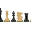 Highgrove Series Ebony Staunton Chess Pieces 3 Inches