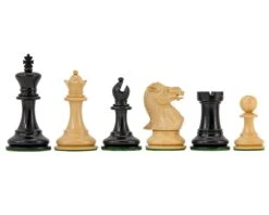 Highgrove Series Ebony Staunton Chess Pieces 3 Inches