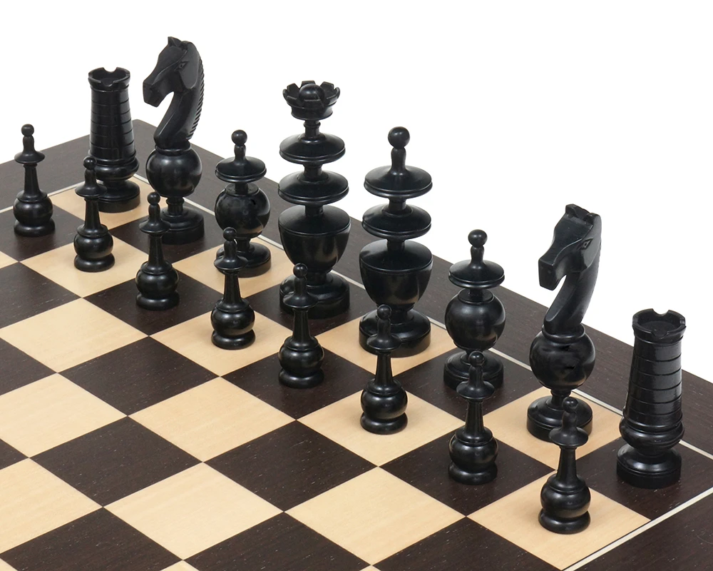 French Regency Period Chess Pieces Ebonised 5 French Regency Period Chess Pieces Ebonised - Image 5