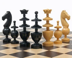 French Regency Period Chess Pieces Ebonised 15 French Regency Period Chess Pieces Ebonised -Chess Shop RCP122 06