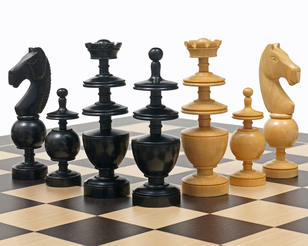 French Regency Period Chess Pieces Ebonised 7 French Regency Period Chess Pieces Ebonised - Image 7