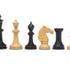 Classic Staunton Ebony Bath Series Chessmen 4.25 Inches