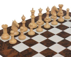 Classic Staunton Ebony Bath Series Chessmen 4.25 Inches -Chess Shop RCP123b 05