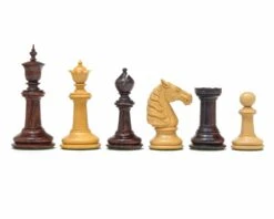 Classic Staunton Rosewood Bath Series Chess Men 4.25 Inches