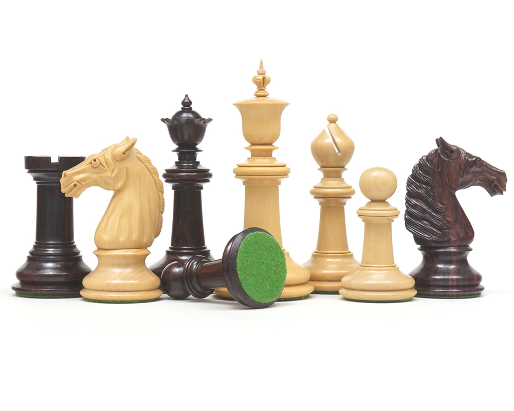 Classic Staunton Rosewood Bath Series Chess Men 4.25 Inches 3 Classic Staunton Rosewood Bath Series Chess Men 4.25 Inches - Image 3